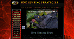 Desktop Screenshot of hoghuntingstrategies.com