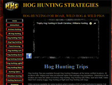 Tablet Screenshot of hoghuntingstrategies.com